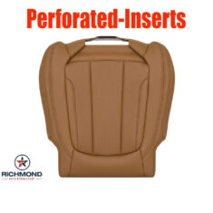 2022-2024 BMW X3 Replacement Leather Seat Cover: Driver Side Bottom, Cognac Brown Perforated