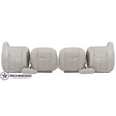 2003-2006 Cadillac Escalade Replacement Leather Seat Covers: Driver & Passenger Complete, Tan