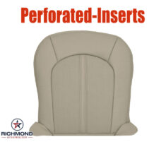 2008-2013 Cadillac CTS 4-Door Sedan Replacement Leather Seat Cover: Driver Side Bottom, Tan Perforated