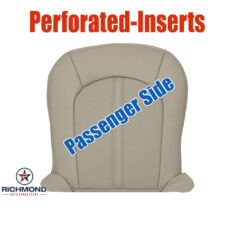 2011-2014 Cadillac CTS 2-Door Coupe Replacement Leather Seat Cover: Passenger Side Bottom, Tan Perforated