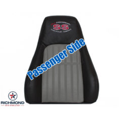 2002 Chevy Camaro SS 35th Anniversary Edition Replacement Leather Seat Cover: Passenger Side Lean Back, 2-Tone Black & Gray