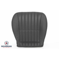 1997-1999 Chevy Camaro Z28 RS SS Replacement Leather Seat Cover: Driver Side Bottom, Dark Gray