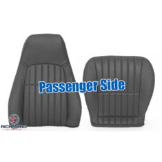 1997-1999 Chevy Camaro Z28 RS SS Replacement Leather Seat Covers: Passenger Side Complete, Dark Gray