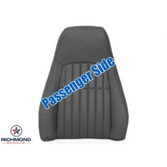 1997-1999 Chevy Camaro Z28 RS SS Replacement Leather Seat Cover: Passenger Side Lean Back, Dark Gray