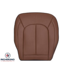 2017-2025 Chrysler Pacifica Replacement Leather Seat Cover: Driver Side Bottom, Brown Perforated