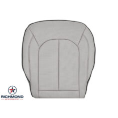 2017-2025 Chrysler Pacifica Replacement Leather Seat Cover: Driver Side Bottom, Light Gray Perforated