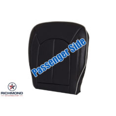 2017-2025 Chrysler Pacifica Replacement Leather Seat Cover: Passenger Side Bottom, Black Perforated