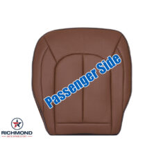 2017-2025 Chrysler Pacifica Replacement Leather Seat Cover: Passenger Side Bottom, Brown Perforated