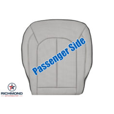 2017-2025 Chrysler Pacifica Replacement Leather Seat Cover: Passenger Side Bottom, Light Gray Perforated