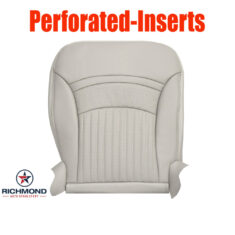 2003 Chevy Corvette 50th Anniversary Edition Replacement Leather Seat Cover: Driver Side Bottom, Shale "Light Tan" Perforated
