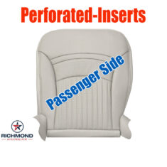 2003 Chevy Corvette 50th Anniversary Edition Replacement Leather Seat Cover: Passenger Side Bottom, Shale "Light Tan" Perforated
