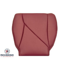 1991-1996 Chevy Corvette Replacement Leather Seat Cover: Driver Side Bottom, Firethorn Red Perforated
