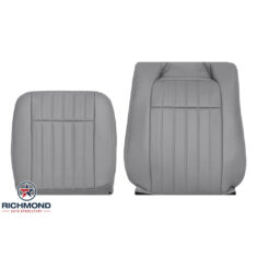 1994-1996 Chevy Impala SS Replacement Perforated Leather Seat Covers: Driver Side Complete, Gray