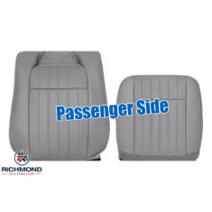 1994-1996 Chevy Impala SS Replacement Perforated Leather Seat Covers: Passenger Side Complete, Gray