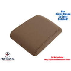 2018-2022 Toyota Sequoia Replacement Genuine Leather Center Console Lid Cover, Brown