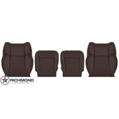 2010-2018 Dodge Ram 2500 LongHorn Laramie Replacement Leather Seat Covers: Driver & Passenger Complete, Canyon Brown Perforated