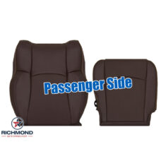 2010-2018 Dodge Ram 2500 LongHorn Laramie Replacement Leather Seat Covers: Passenger Side Complete, Canyon Brown Perforated