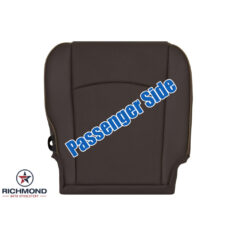 2009-2018 Dodge Ram 1500 LongHorn Laramie Replacement Leather Seat Cover: Passenger Side Bottom, Canyon Brown Perforated