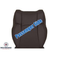 2010-2018 Dodge Ram 2500 LongHorn Laramie Replacement Leather Seat Cover: Passenger Side Lean Back, Canyon Brown Perforated