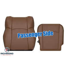 2010-2018 Dodge Ram 3500 LongHorn Laramie Replacement Leather Seat Covers: Passenger Side Complete, Russet Brown Perforated