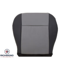 2008-2010 Jeep Grand Cherokee Laredo Replacement Leather Seat Cover: Driver Side Bottom, 2-Tone Gray Perforated