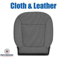 2013-2015 Chevy Malibu Replacement Cloth/Leather Seat Cover: Driver Side Bottom, Dark Gray