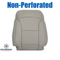 2018-2019 Ford Explorer XLT Replacement Leather Seat Cover: Driver Side Lean Back, Light Gray Non-Perforated