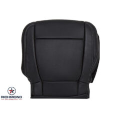 2017-2018 Ford F-250 Lariat Replacement Leather Seat Cover: Driver Side Bottom, Black Perforated