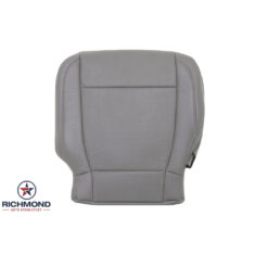 2015-2017 Ford F-150 Lariat Replacement Leather Seat Cover: Driver Side Bottom, Gray Perforated