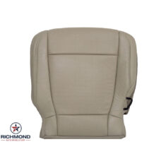 2017-2018 Ford F-250 Lariat Replacement Leather Seat Cover: Driver Side Bottom, Tan Perforated