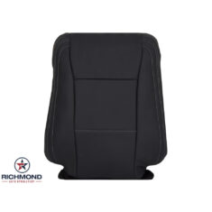 2017-2018 Ford F-250 Lariat Replacement Leather Seat Cover: Driver Side Lean Back, Black Perforated