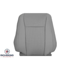 2015-2017 Ford F-150 Lariat Replacement Leather Seat Cover: Driver Side Lean Back, Gray Perforated
