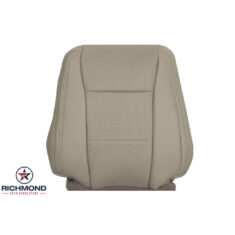 2017-2018 Ford F-250 Lariat Replacement Leather Seat Cover: Driver Side Lean Back, Tan Perforated