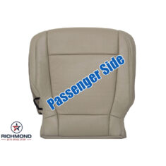 2017-2018 Ford F-250 Lariat Replacement Leather Seat Cover: Passenger Side Bottom, Tan Perforated