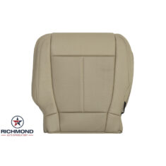 2020-2022 Ford F-250 Lariat Replacement Leather Seat Cover: Driver Side Bottom, Tan Perforated