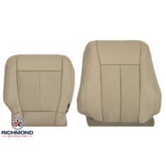 2020-2022 Ford F-250 Lariat Replacement Leather Seat Covers: Driver Side Complete, Tan Perforated