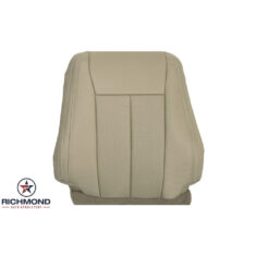 2020-2022 Ford F-250 Lariat Replacement Leather Seat Cover: Driver Side Lean Back, Tan Perforated