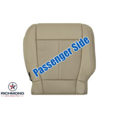 2020-2022 Ford F-250 Lariat Replacement Leather Seat Cover: Passenger Side Bottom, Tan Perforated