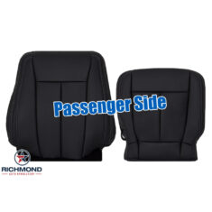 2020-2022 Ford F-250 Lariat Replacement Leather Seat Covers: Passenger Side Complete, Black Perforated
