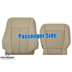 2020-2022 Ford F-250 Lariat Replacement Leather Seat Covers: Passenger Side Complete, Tan Perforated