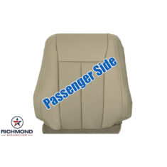 2020-2022 Ford F-250 Lariat Replacement Leather Seat Cover: Passenger Side Lean Back, Tan Perforated