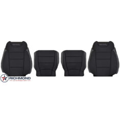 2017-2020 Ford F-150 RAPTOR Replacement Perforated Leather Seat Covers: Driver & Passenger Complete, Black