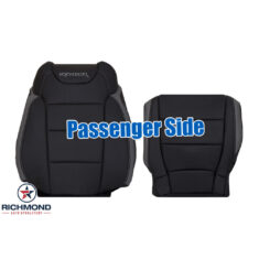 2017-2020 Ford F-150 RAPTOR Replacement Perforated Leather Seat Covers: Passenger Side Complete, Black