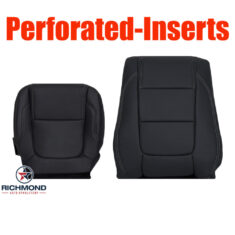 2011-2015 Ford Explorer Limited Replacement Leather Seat Covers: Driver Side Complete, Black Perforated