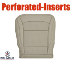 2016-2017 Ford Explorer Limited Replacement Leather Seat Cover: Driver Side Bottom, Tan Perforated