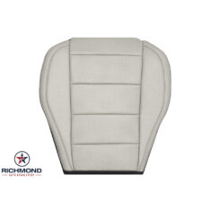 2015-2023 Ford Mustang V6 V8 Replacement Leather Seat Cover: Driver Side Bottom, 2-Tone Black & Light Gray Perforated