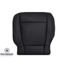 2019 Ford F-250 Lariat Replacement Leather Seat Cover: Driver Side Bottom, Black Perforated