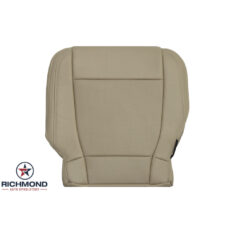 2019 Ford F-250 Lariat Replacement Leather Seat Cover: Driver Side Bottom, Tan Perforated