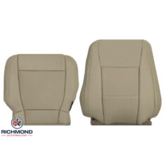 2019 Ford F-250 Lariat Replacement Leather Seat Covers: Driver Side Complete, Tan Perforated