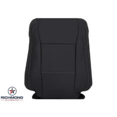 2019 Ford F-250 Lariat Replacement Leather Seat Cover: Driver Side Lean Back, Black Perforated